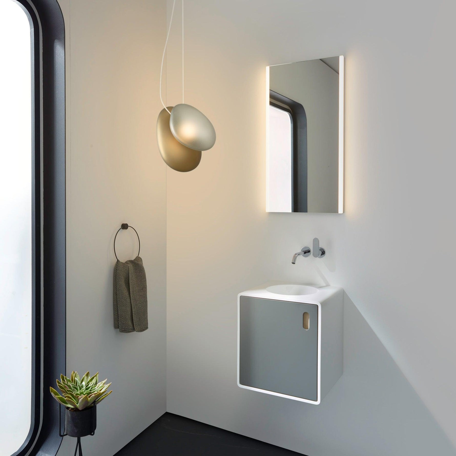 Translucent Frosted Glass Pendant Light - Lamp Outdoor