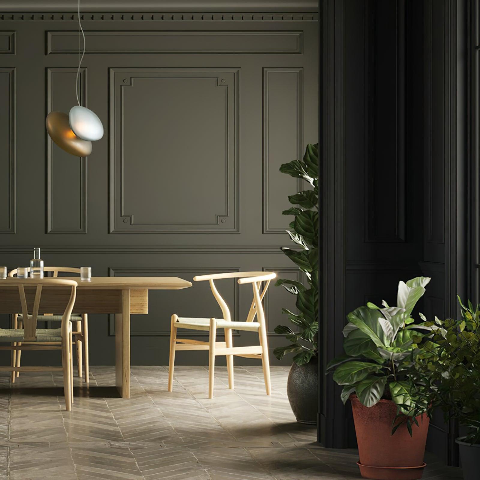 Translucent Frosted Glass Pendant Light - Lamp Outdoor