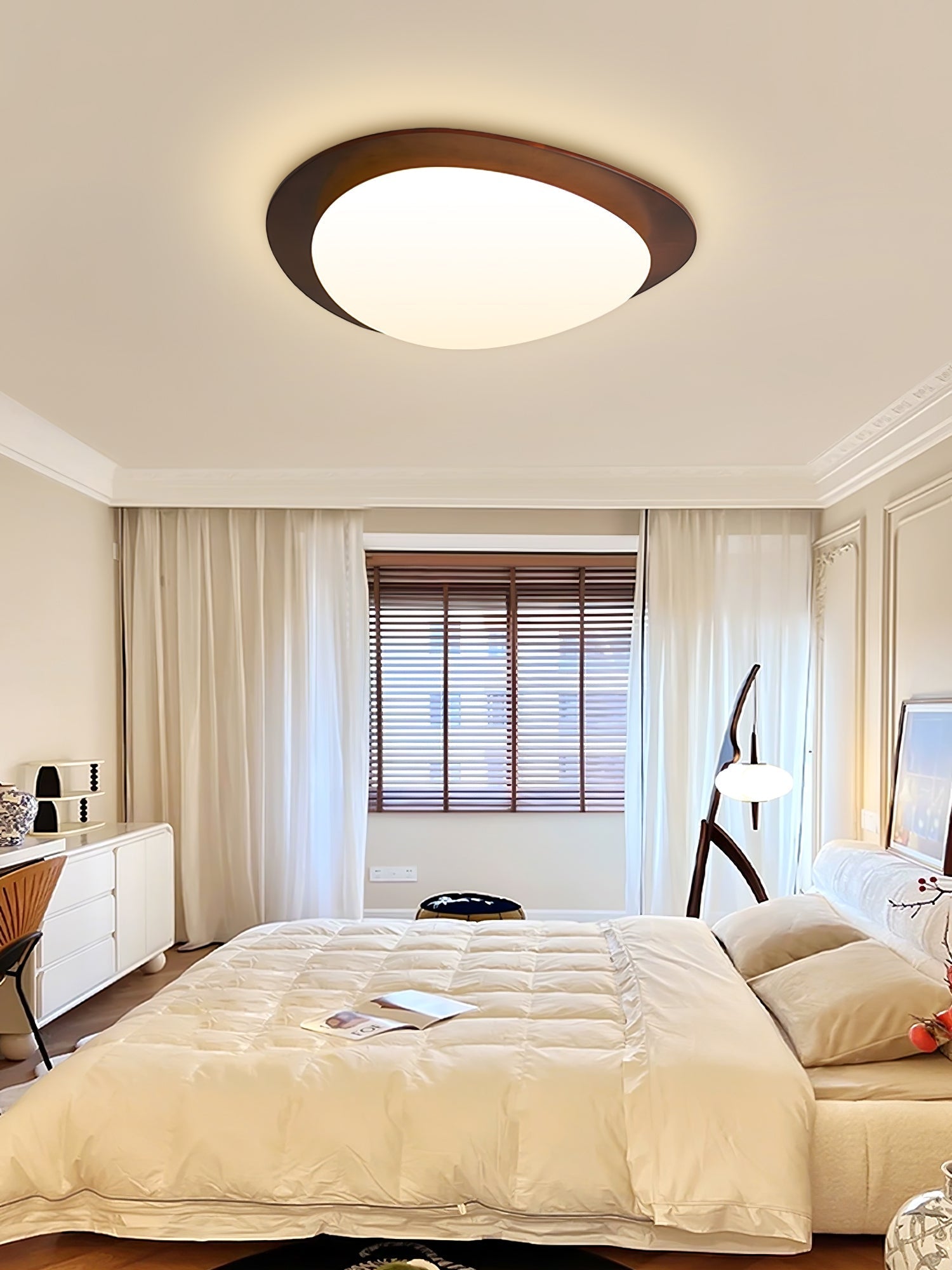 Pebble Wooden Ceiling Light - Lamp Outdoor