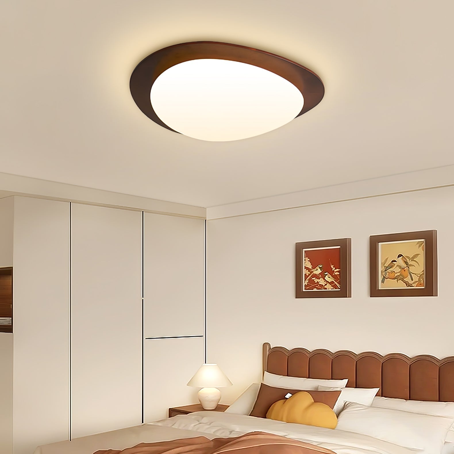 Pebble Wooden Ceiling Light - Lamp Outdoor