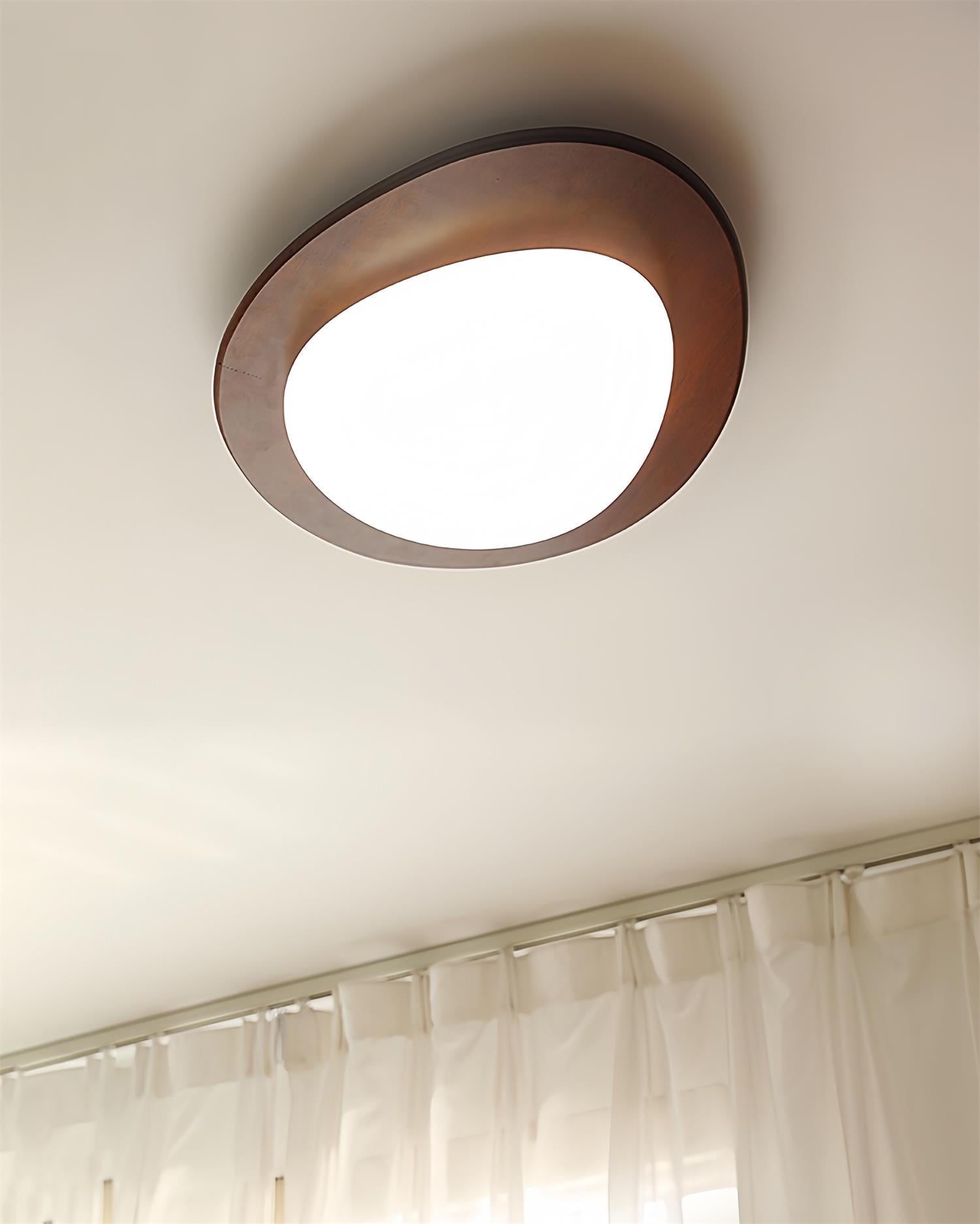 Pebble Wooden Ceiling Light - Lamp Outdoor