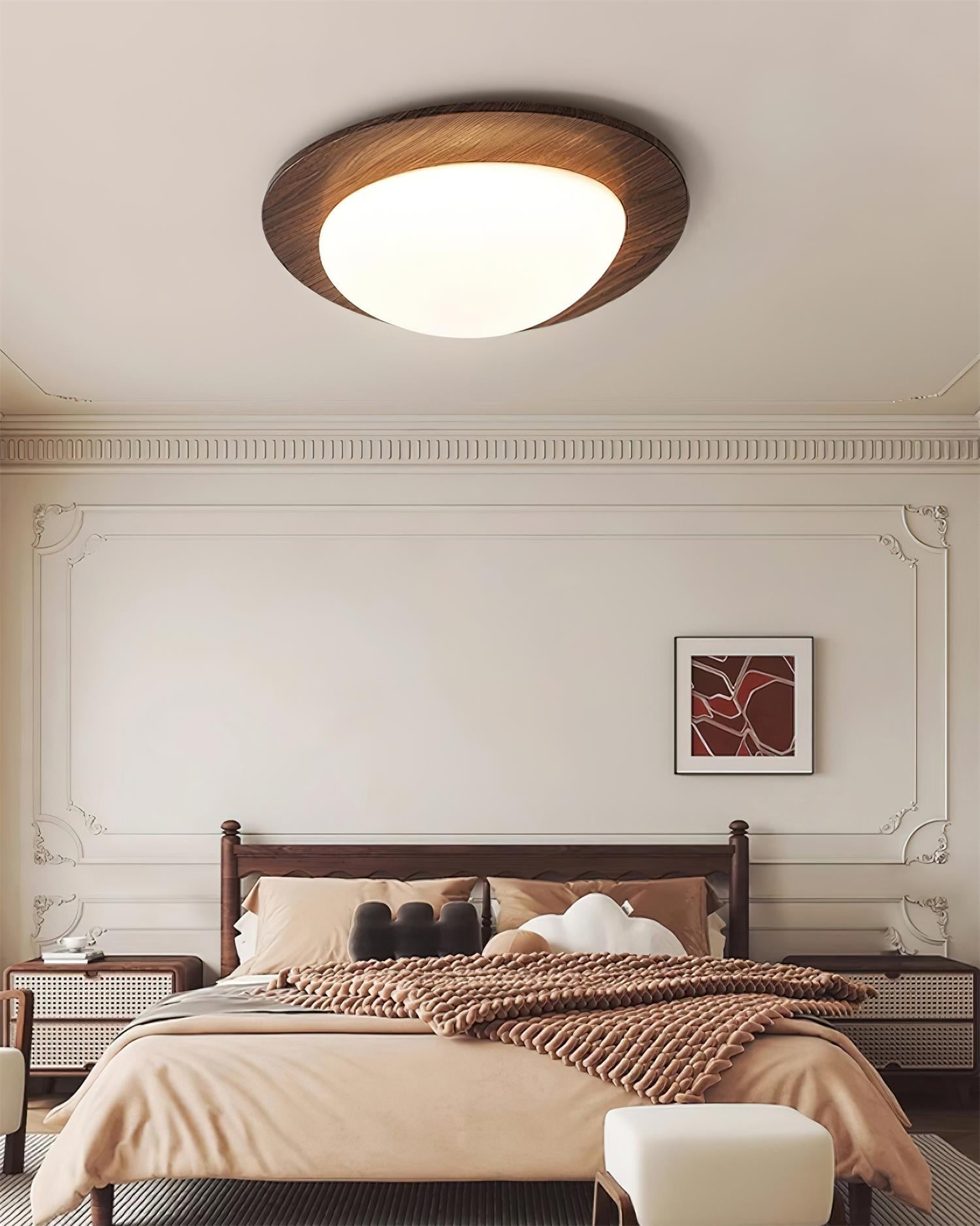Pebble Wooden Ceiling Light - Lamp Outdoor
