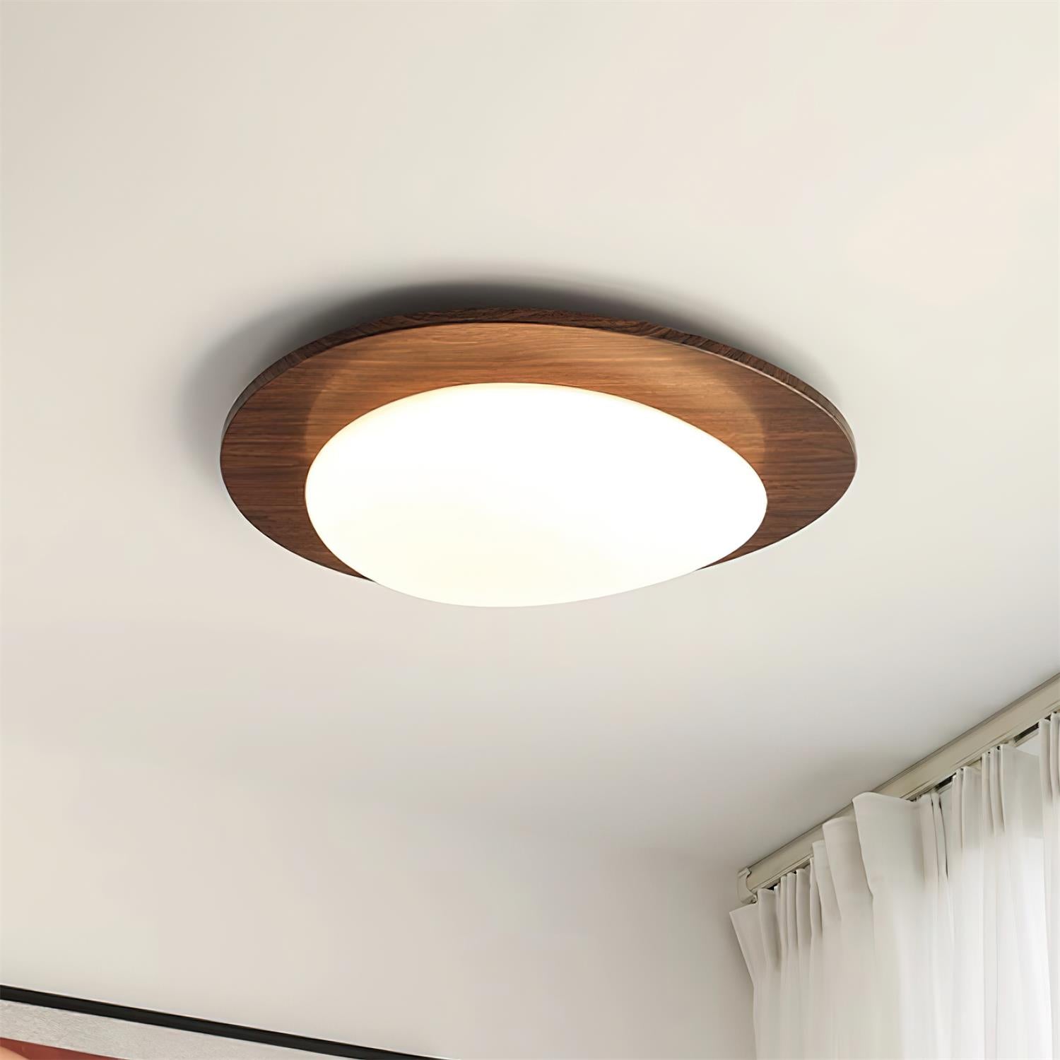 Pebble Wooden Ceiling Light - Lamp Outdoor