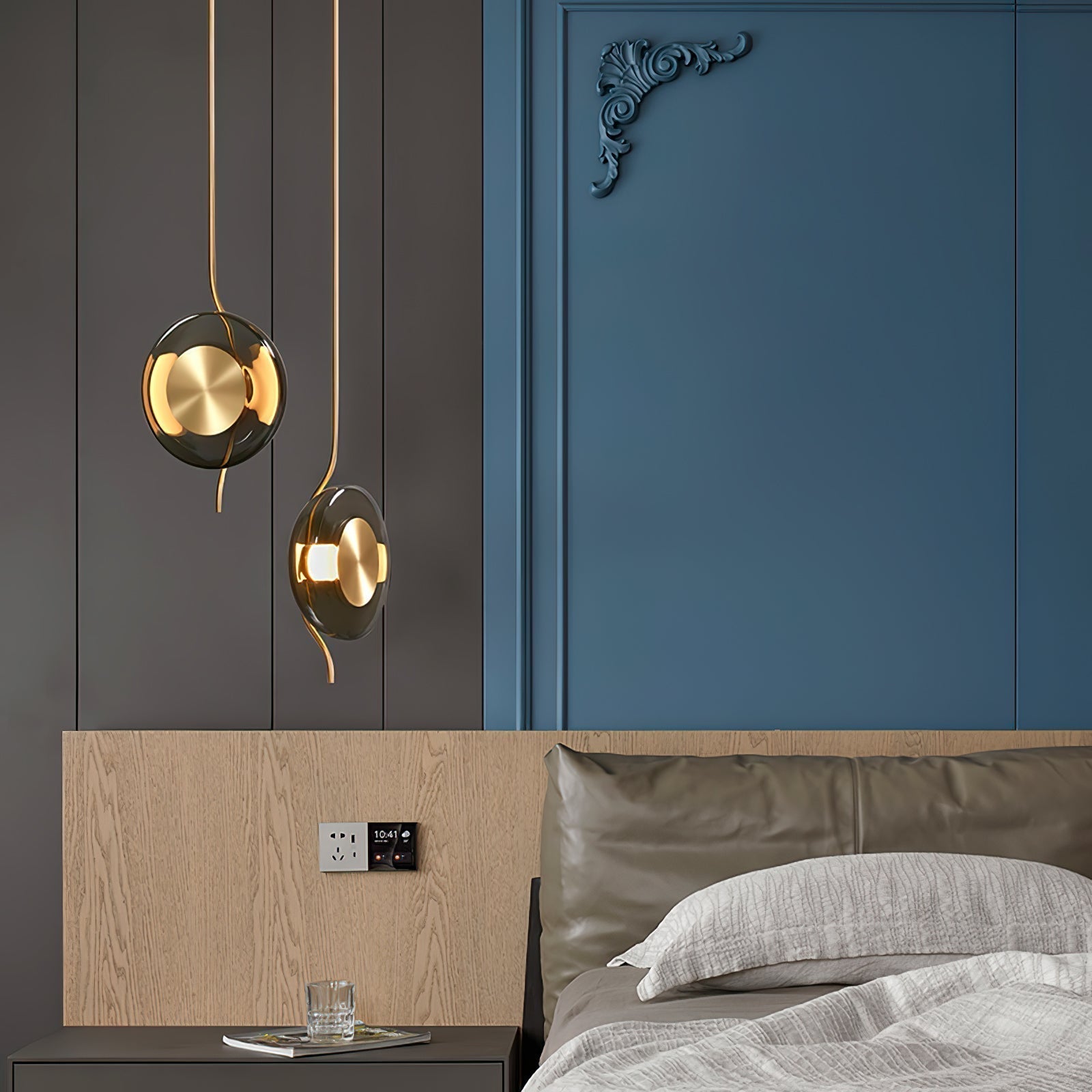 Umirus Modern Minimalist Glass Metal Pendant Lamp - Lamp Outdoor