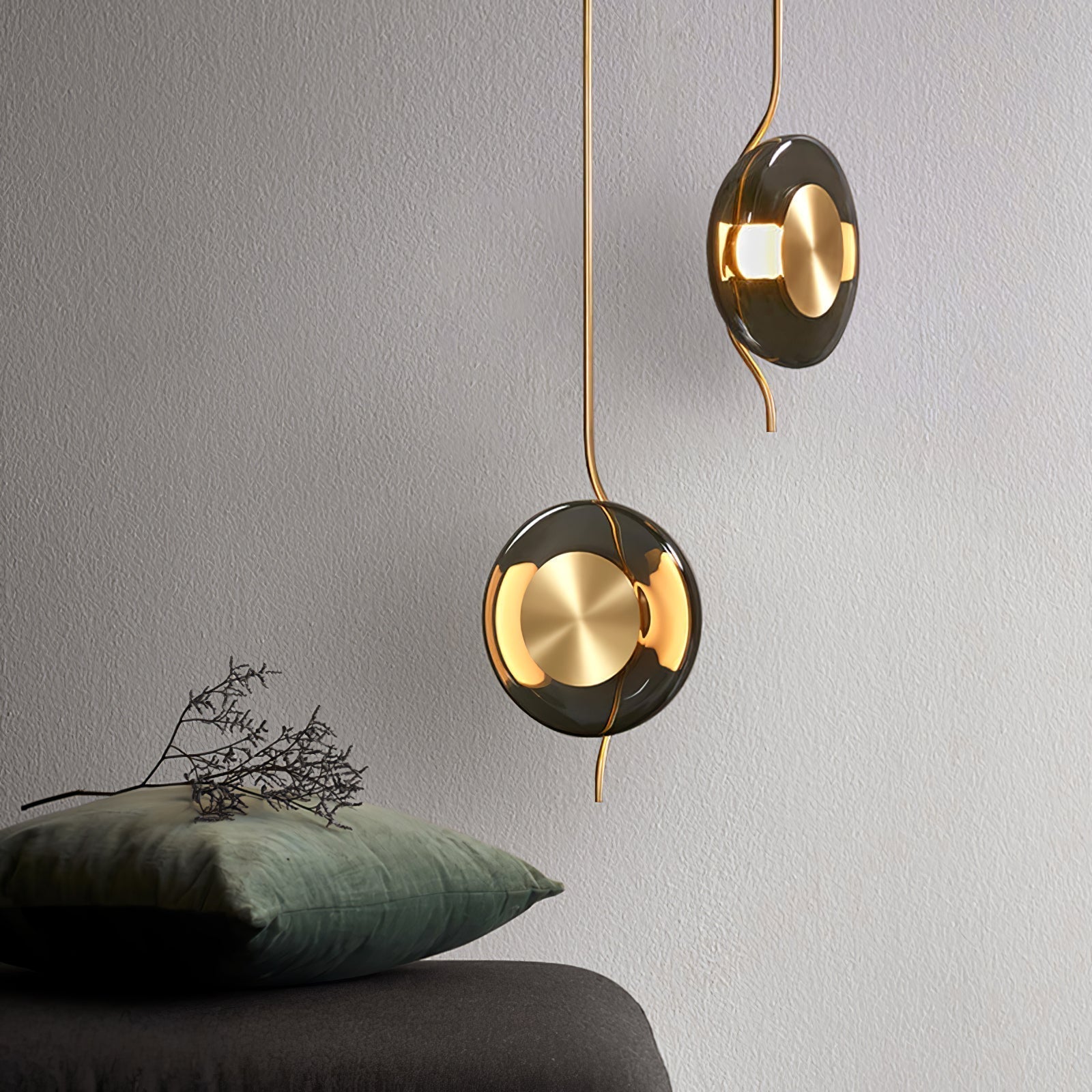Umirus Modern Minimalist Glass Metal Pendant Lamp - Lamp Outdoor