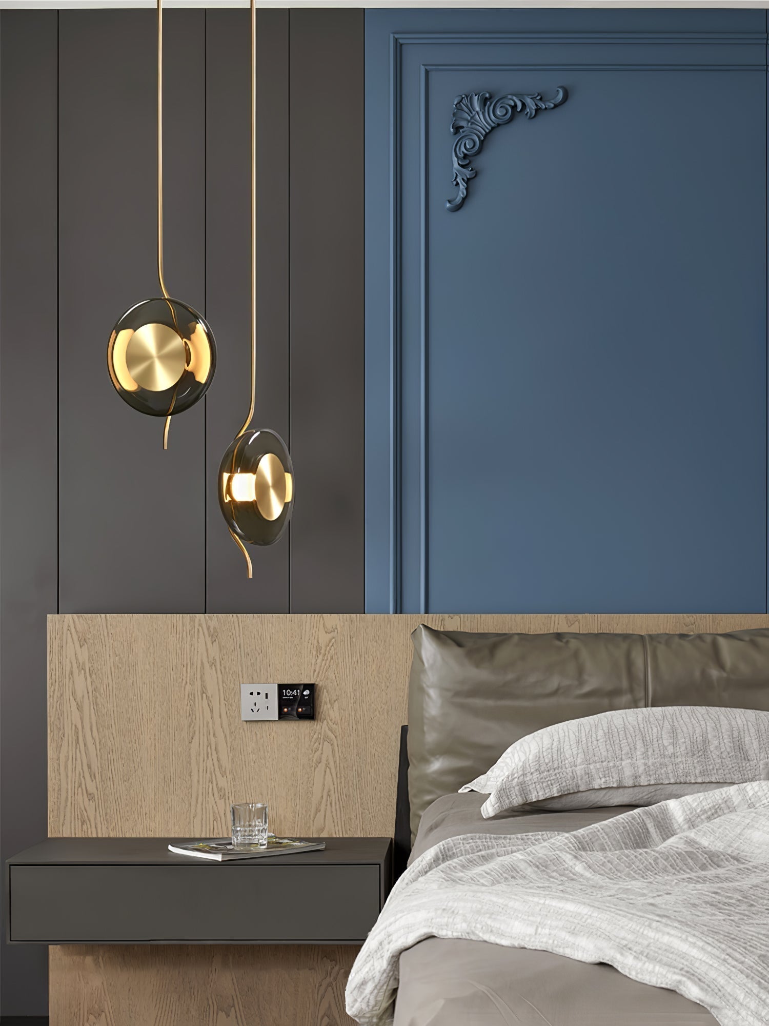 Umirus Modern Minimalist Glass Metal Pendant Lamp - Lamp Outdoor