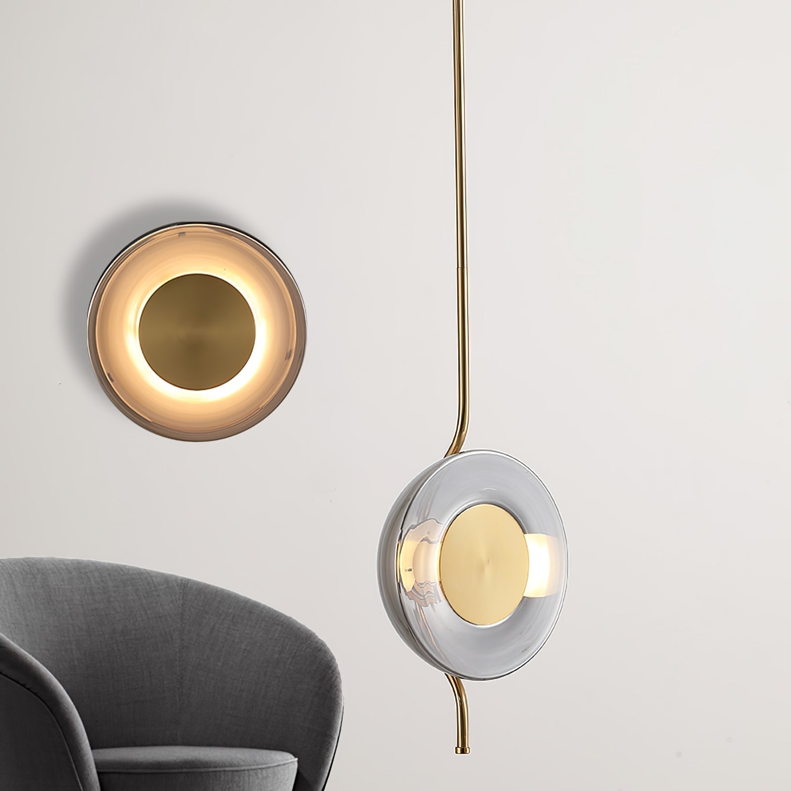 Umirus Modern Minimalist Glass Metal Pendant Lamp - Lamp Outdoor