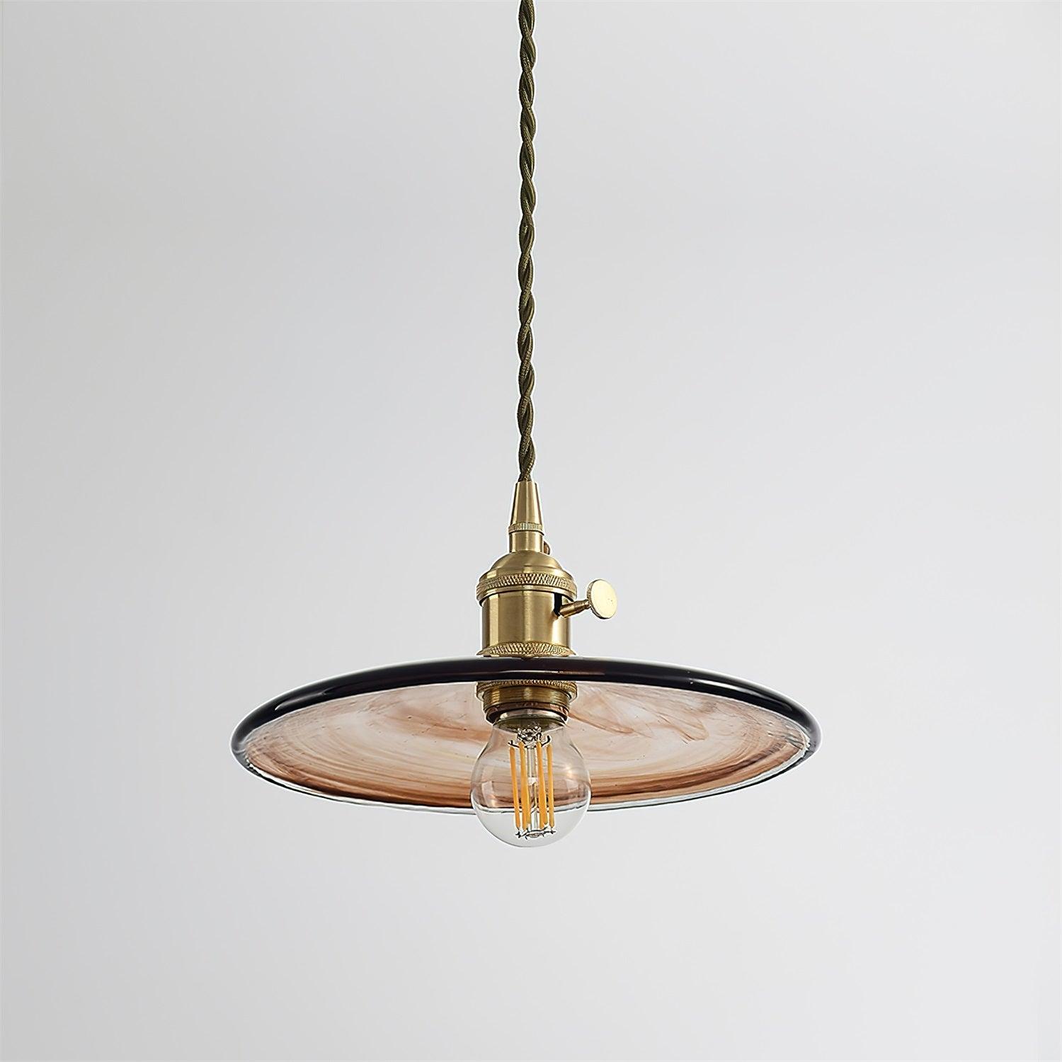 Sage Vintage Glass Pendant Light - Lamp Outdoor
