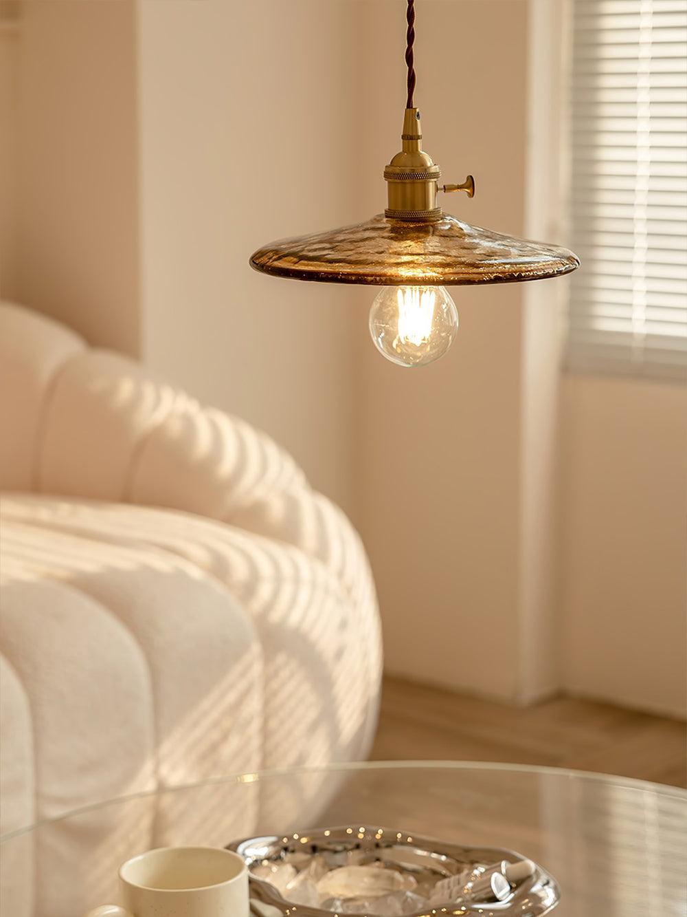 Sage Vintage Glass Pendant Light - Lamp Outdoor