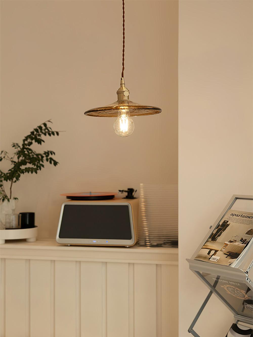 Sage Vintage Glass Pendant Light - Lamp Outdoor