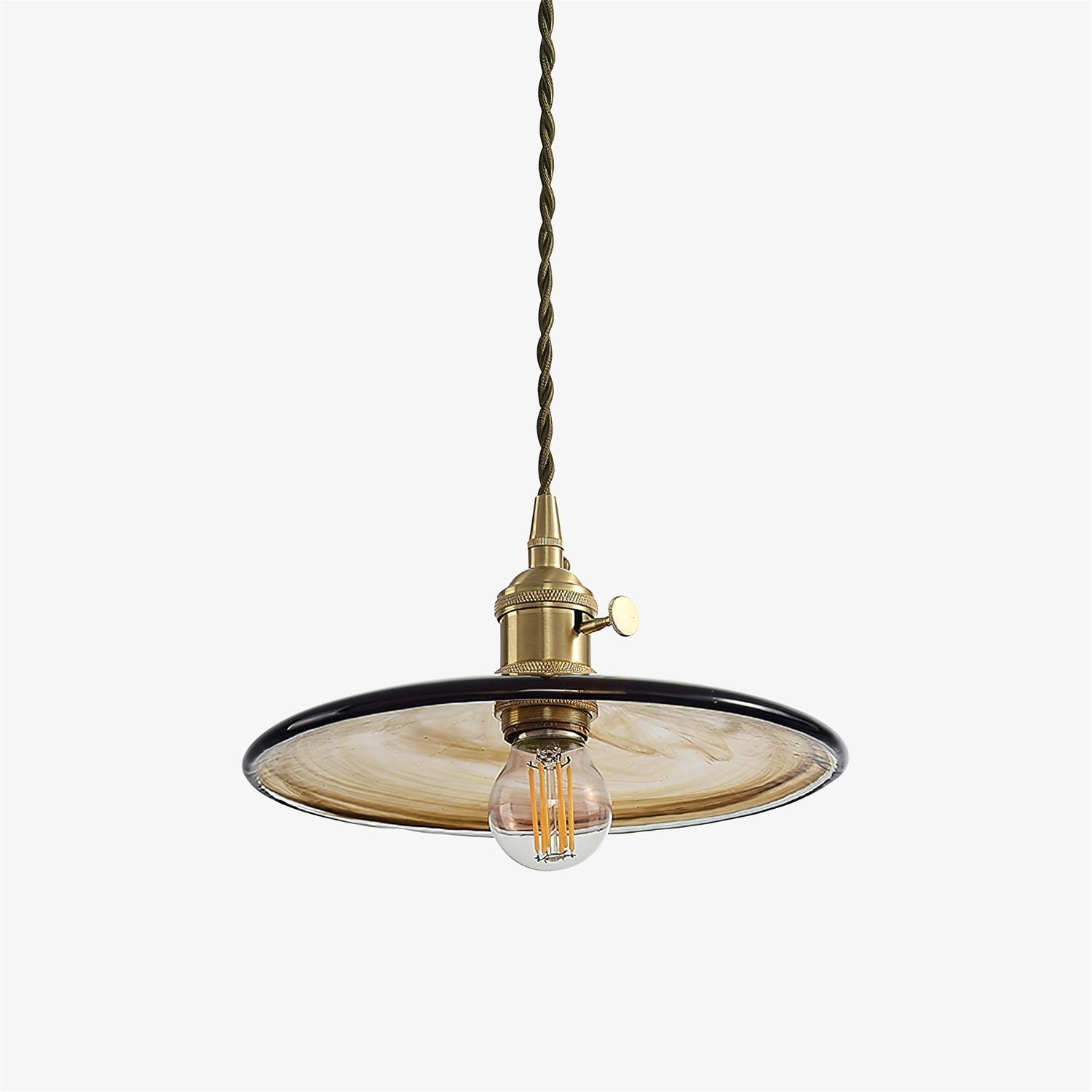 Sage Vintage Glass Pendant Light - Lamp Outdoor