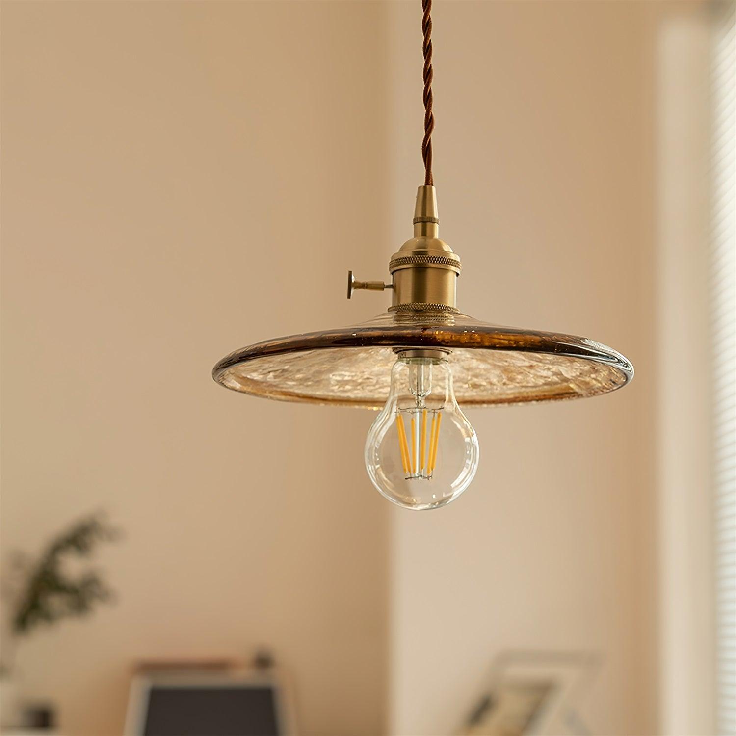 Sage Vintage Glass Pendant Light - Lamp Outdoor