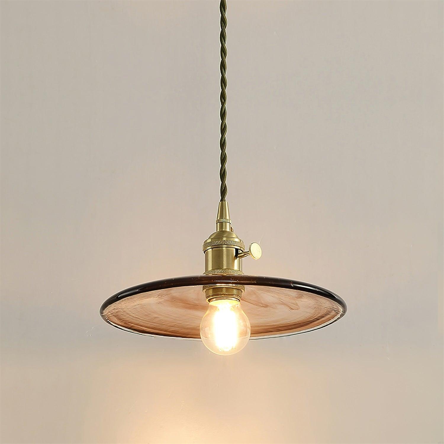 Sage Vintage Glass Pendant Light - Lamp Outdoor