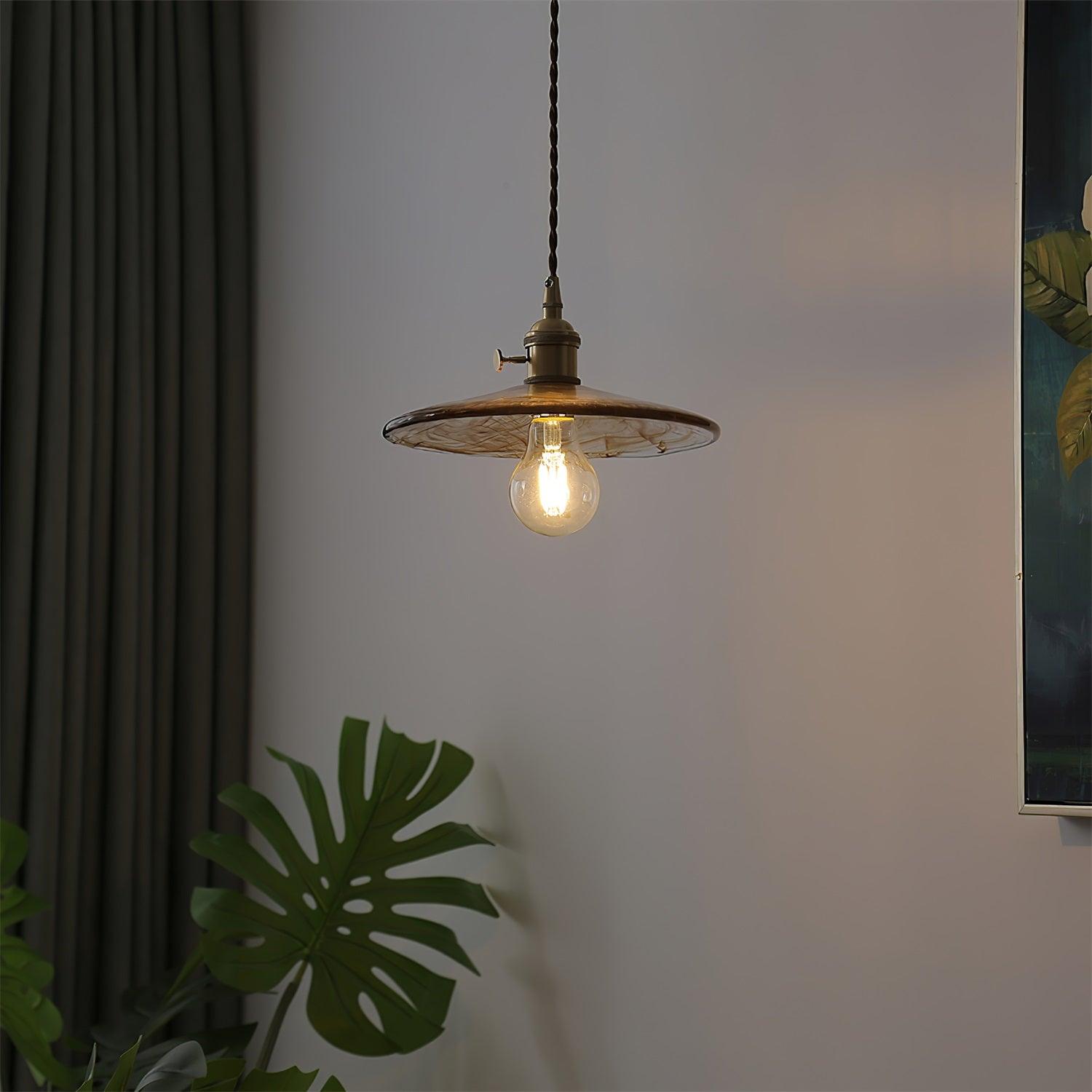 Sage Vintage Glass Pendant Light - Lamp Outdoor