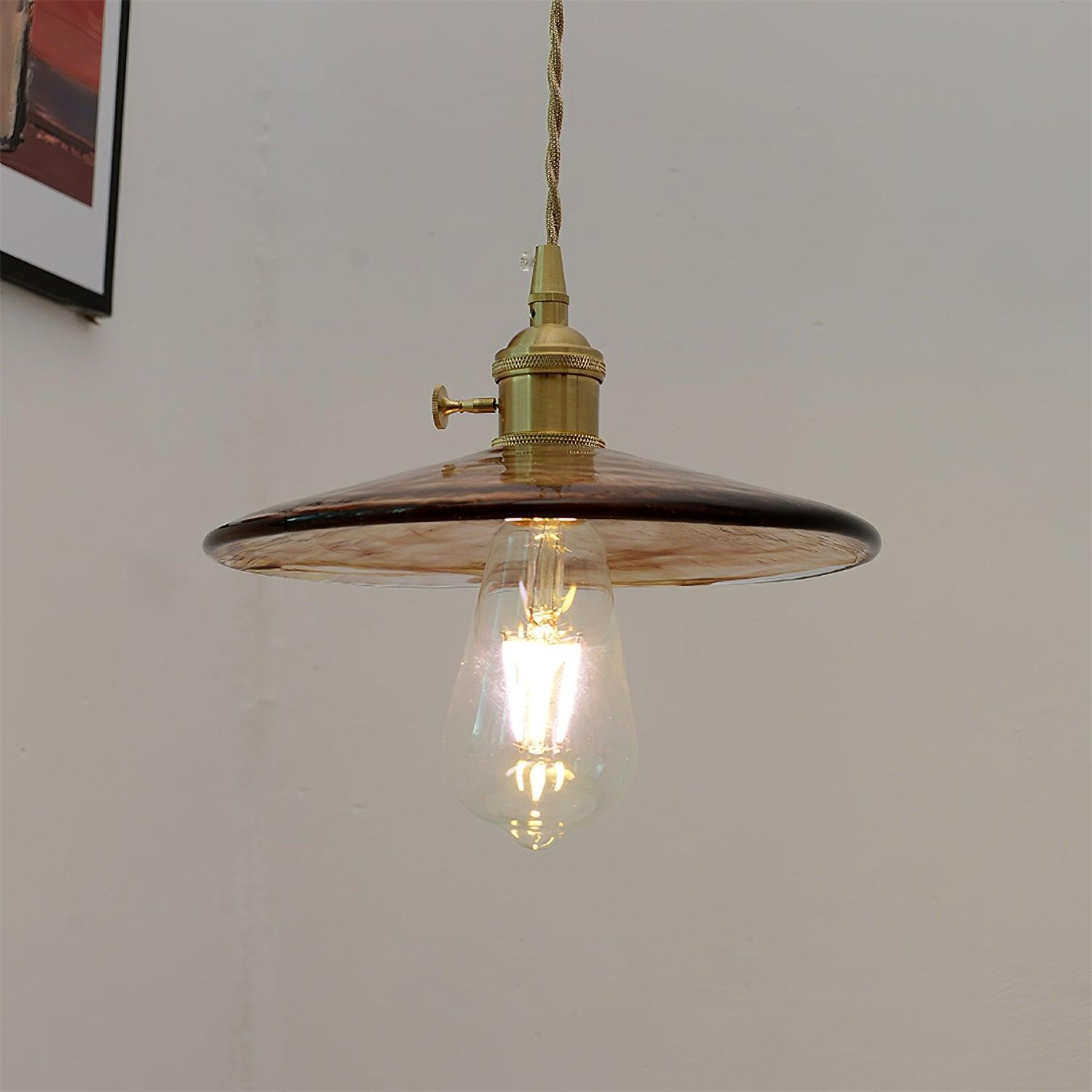 Sage Vintage Glass Pendant Light - Lamp Outdoor