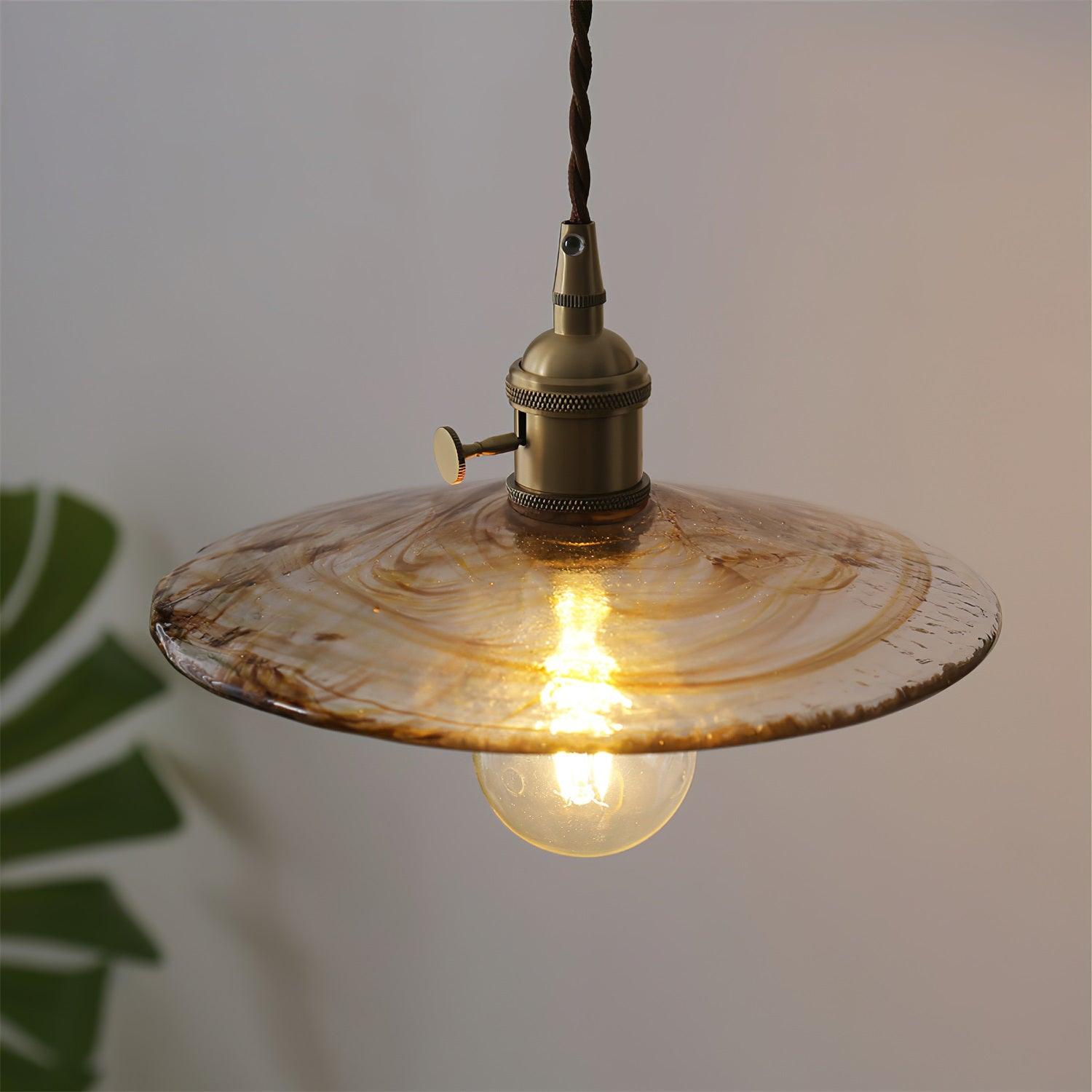 Sage Vintage Glass Pendant Light - Lamp Outdoor