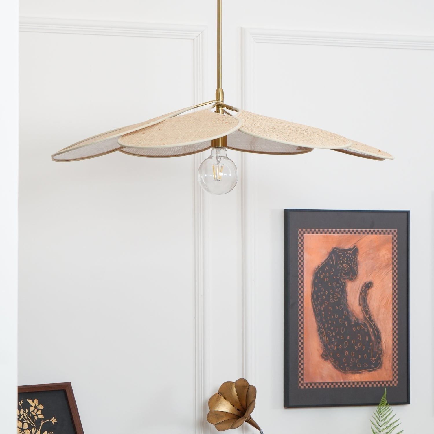 Petals Bloom Rattan Pendant Lamp - Lamp Outdoor