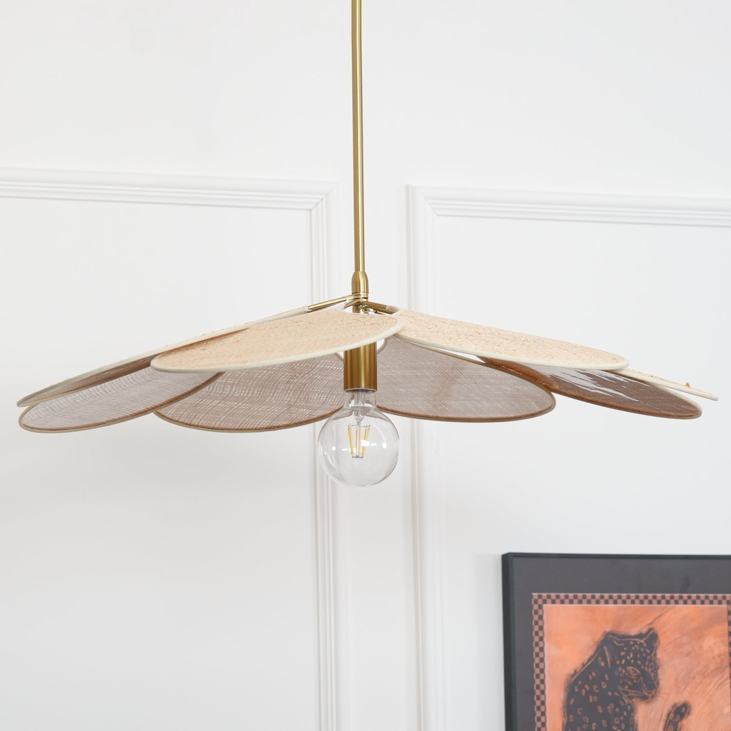 Petals Bloom Rattan Pendant Lamp - Lamp Outdoor