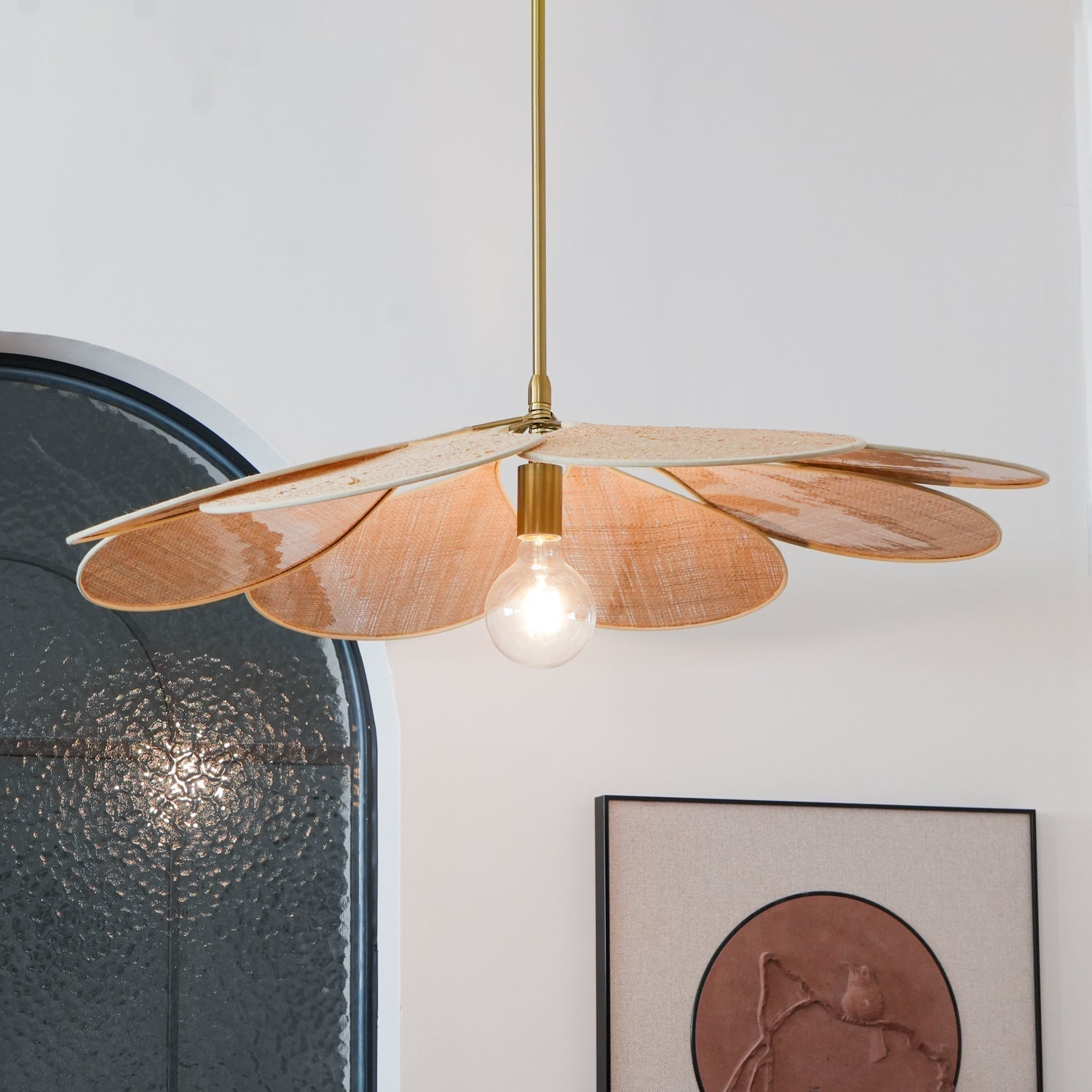Petals Bloom Rattan Pendant Lamp - Lamp Outdoor