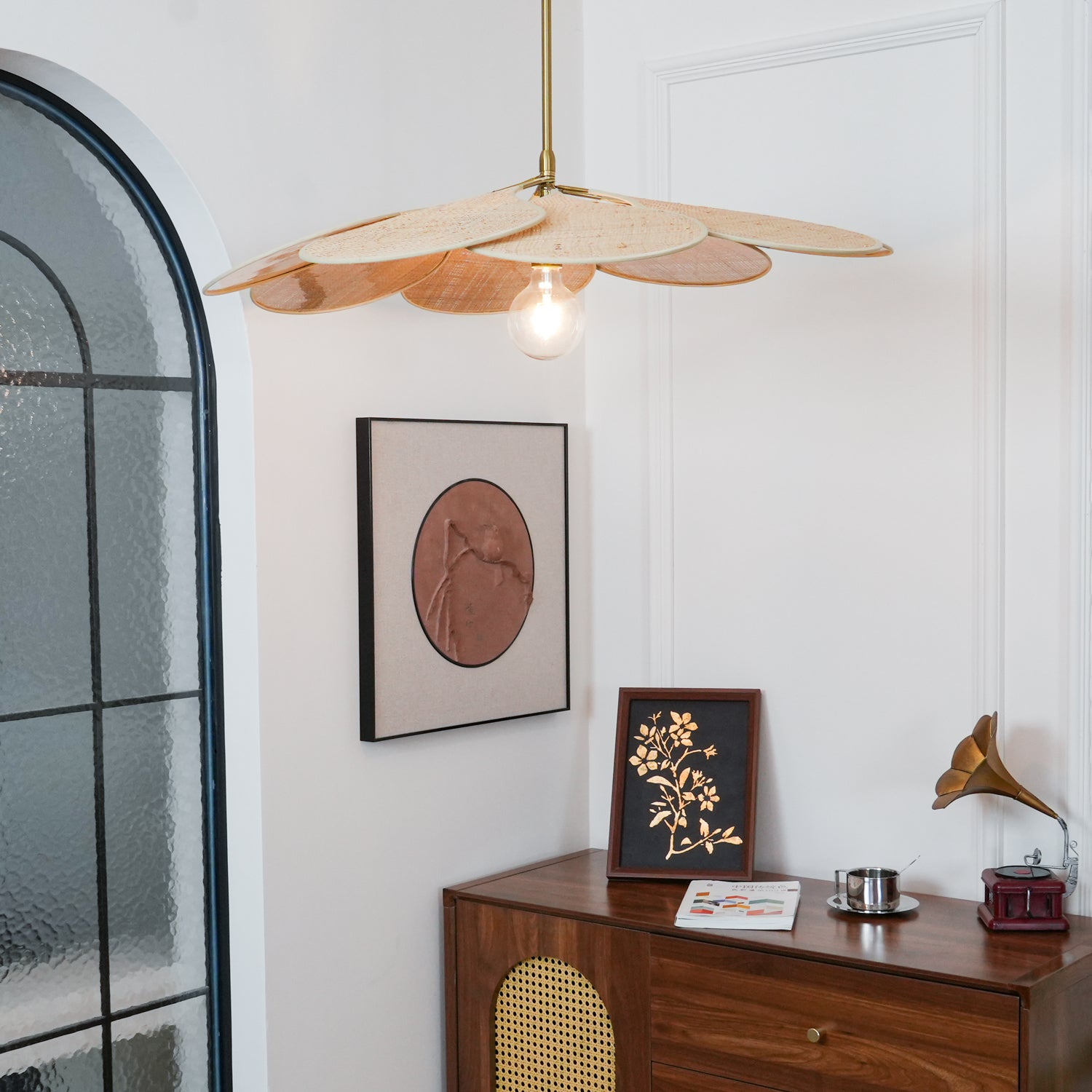 Petals Bloom Rattan Pendant Lamp - Lamp Outdoor