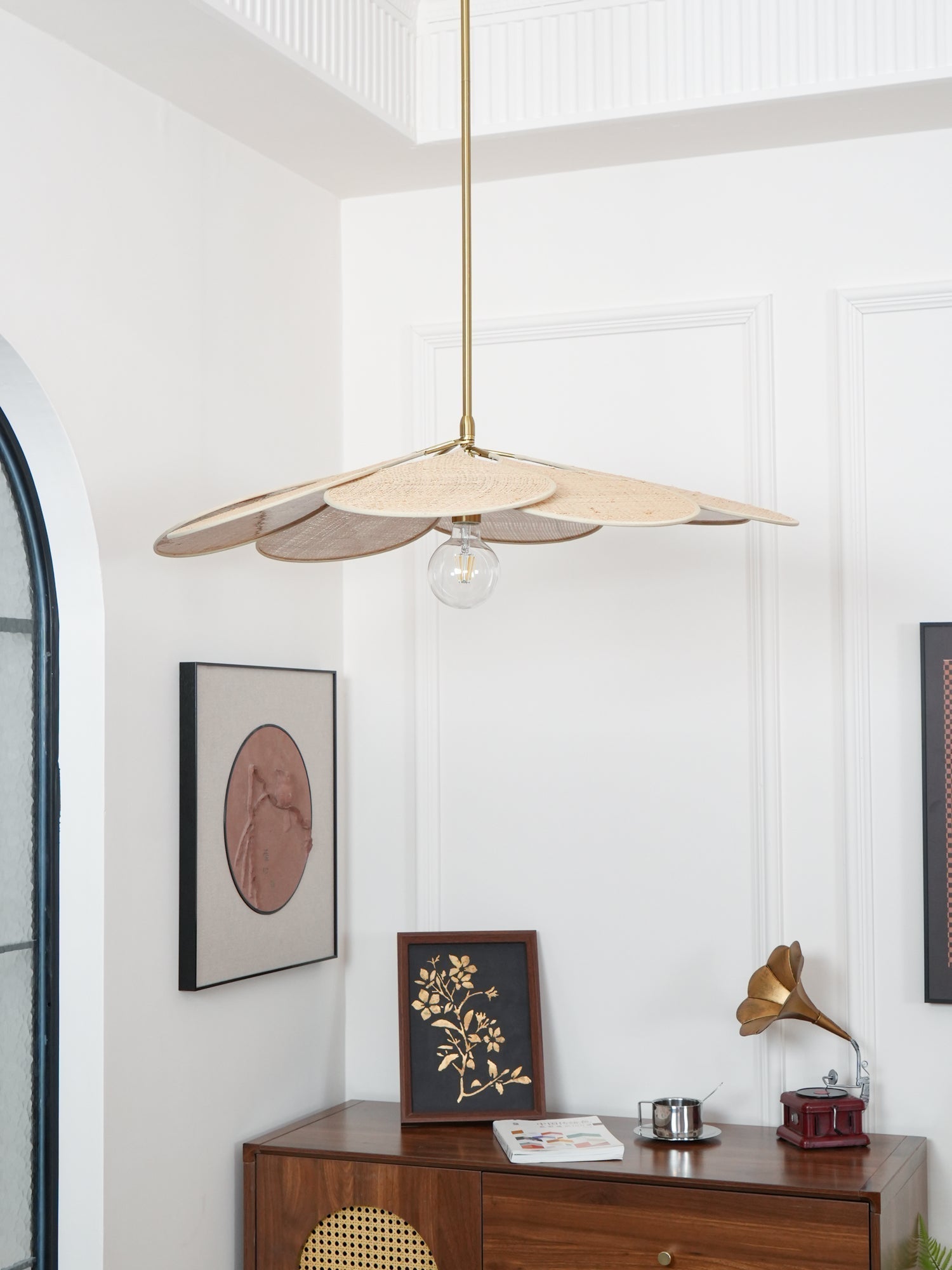Petals Bloom Rattan Pendant Lamp - Lamp Outdoor