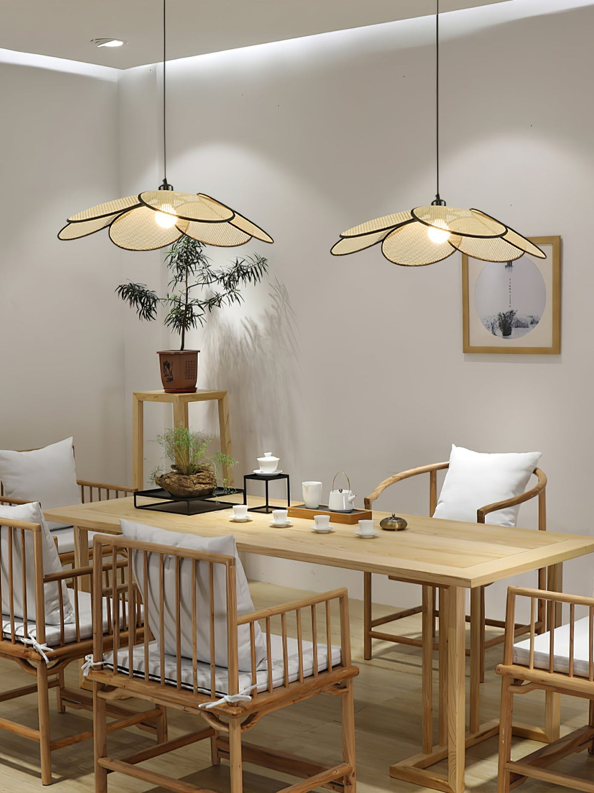 Petals Rattan Pendant Lamp - Lamp Outdoor