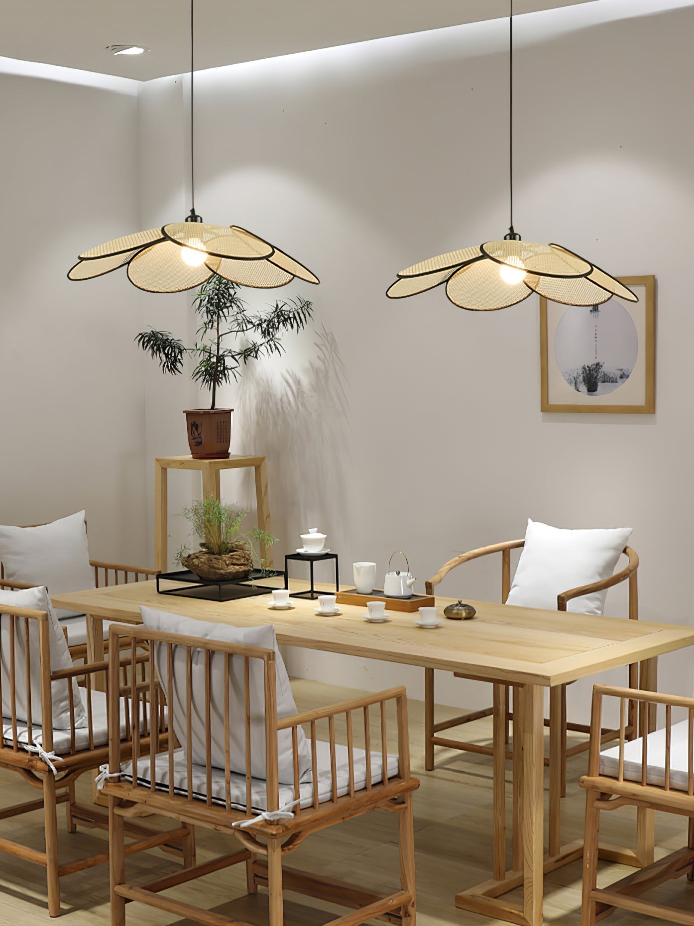 Petals Rattan Pendant Lamp - Lamp Outdoor