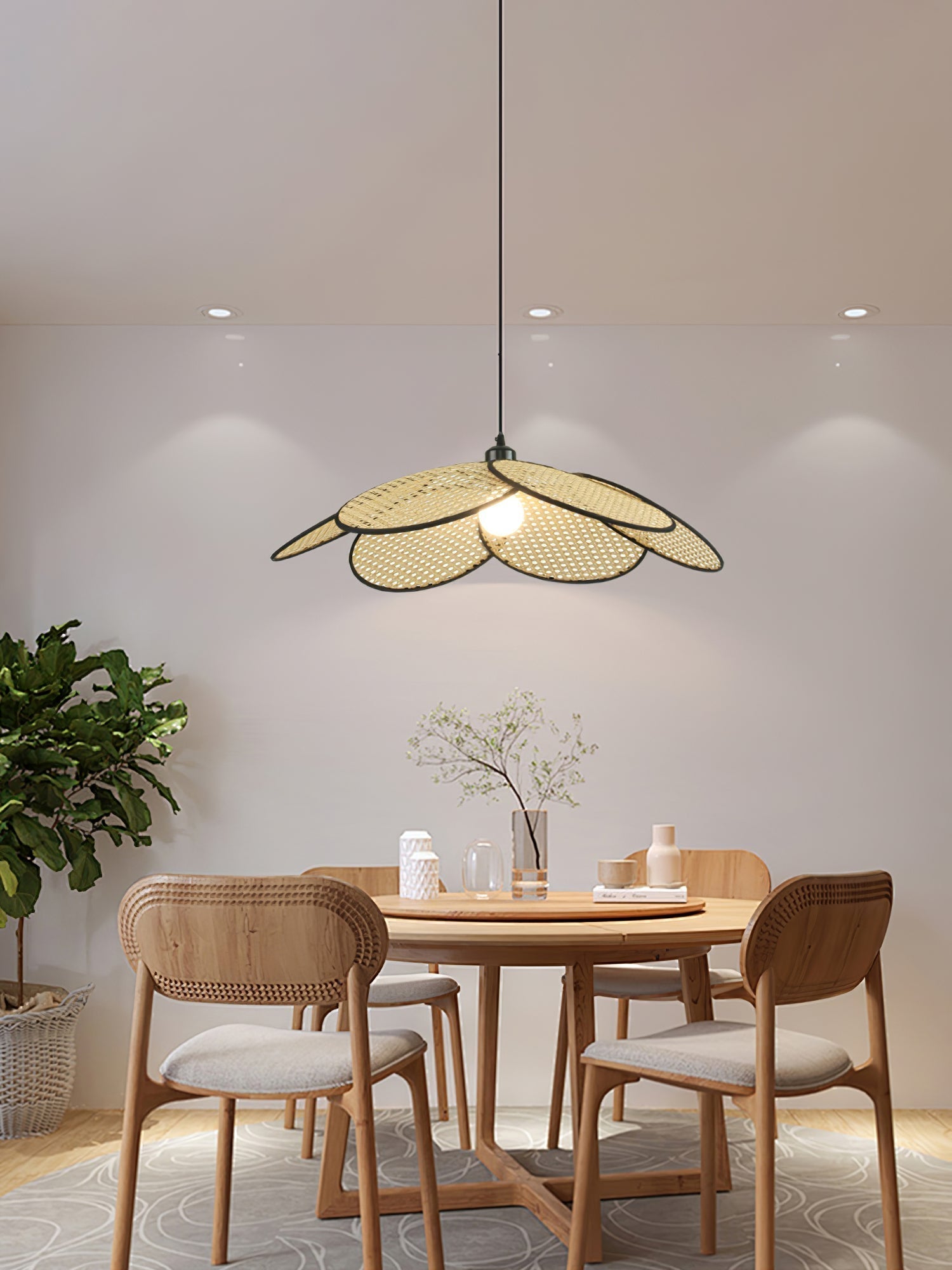 Petals Rattan Pendant Lamp - Lamp Outdoor