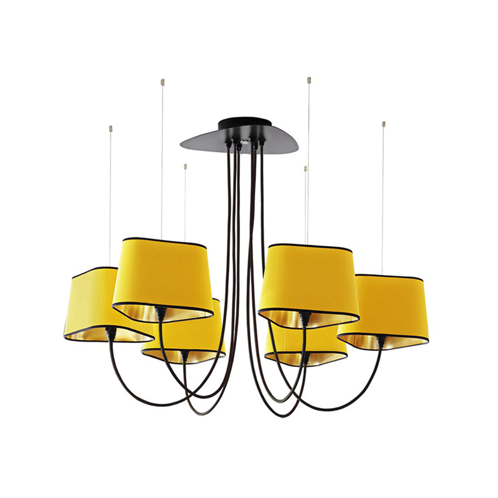 Petit Contemporary Fabric Chandelier