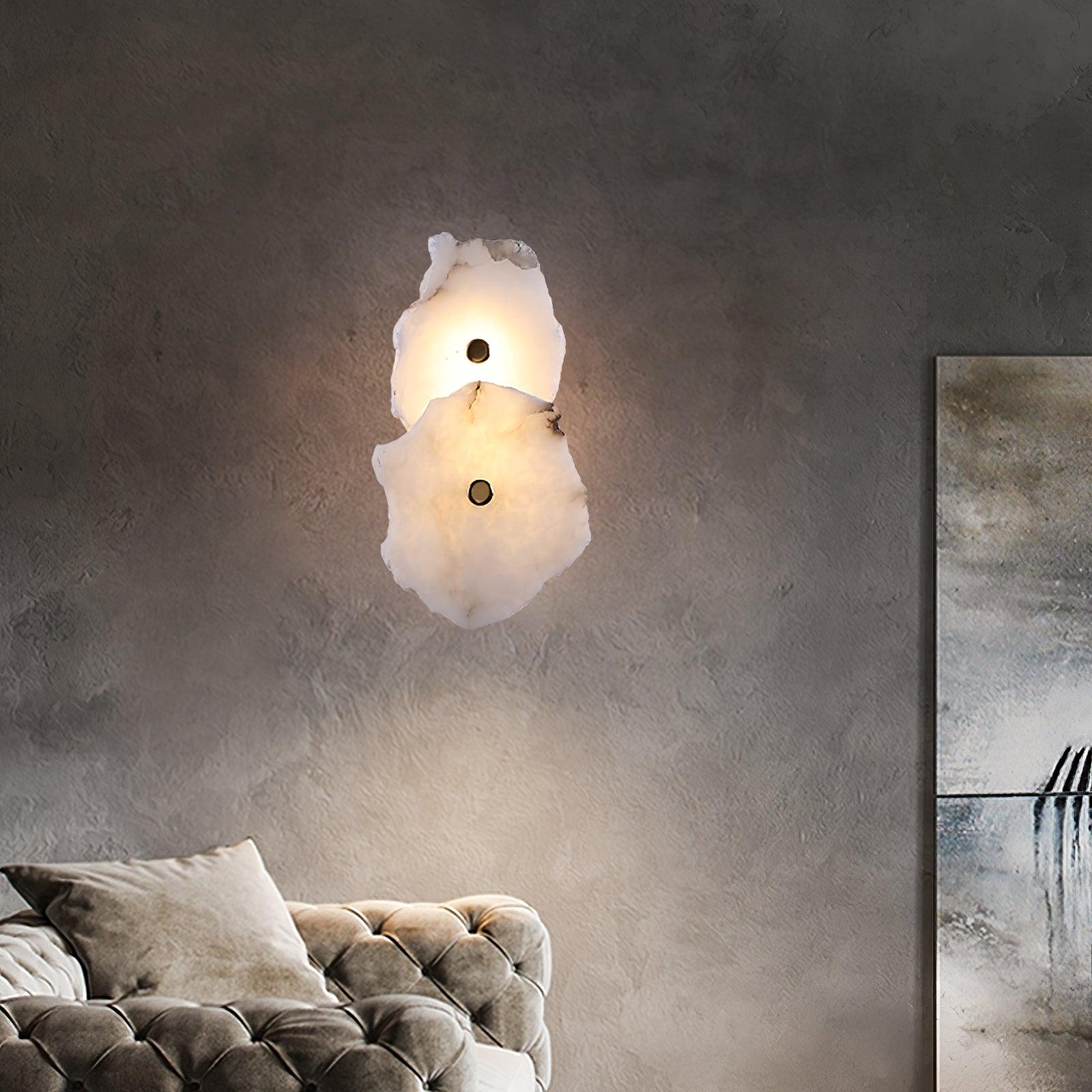 Alaeila Floral Cluster Alabaster Wall Light - Lamp Outdoor