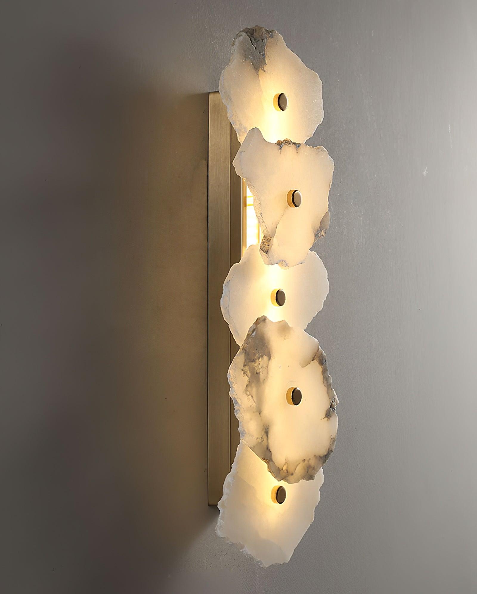 Alaeila Floral Cluster Alabaster Wall Light - Lamp Outdoor