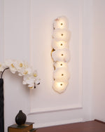 Alaeila Floral Cluster Alabaster Wall Light - Lamp Outdoor