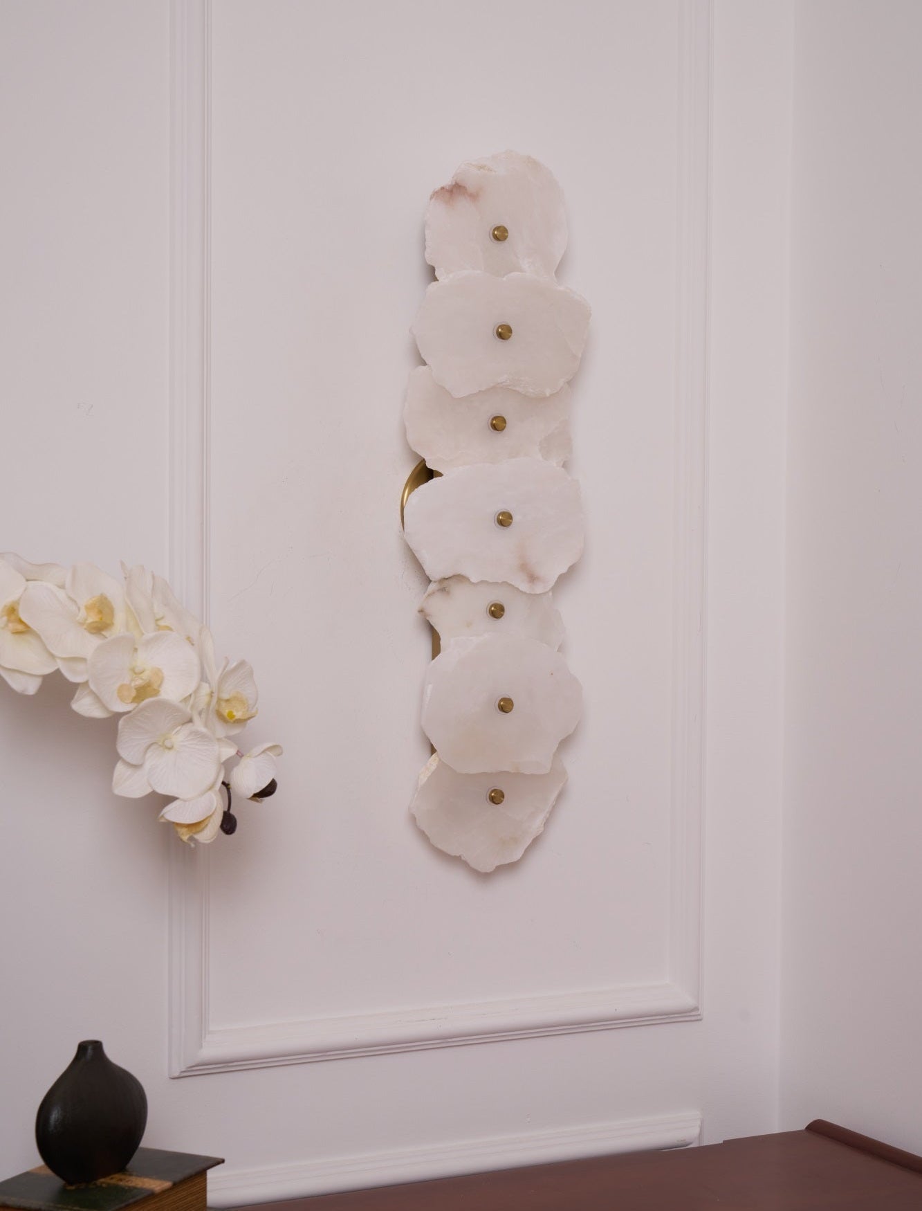 Alaeila Floral Cluster Alabaster Wall Light - Lamp Outdoor