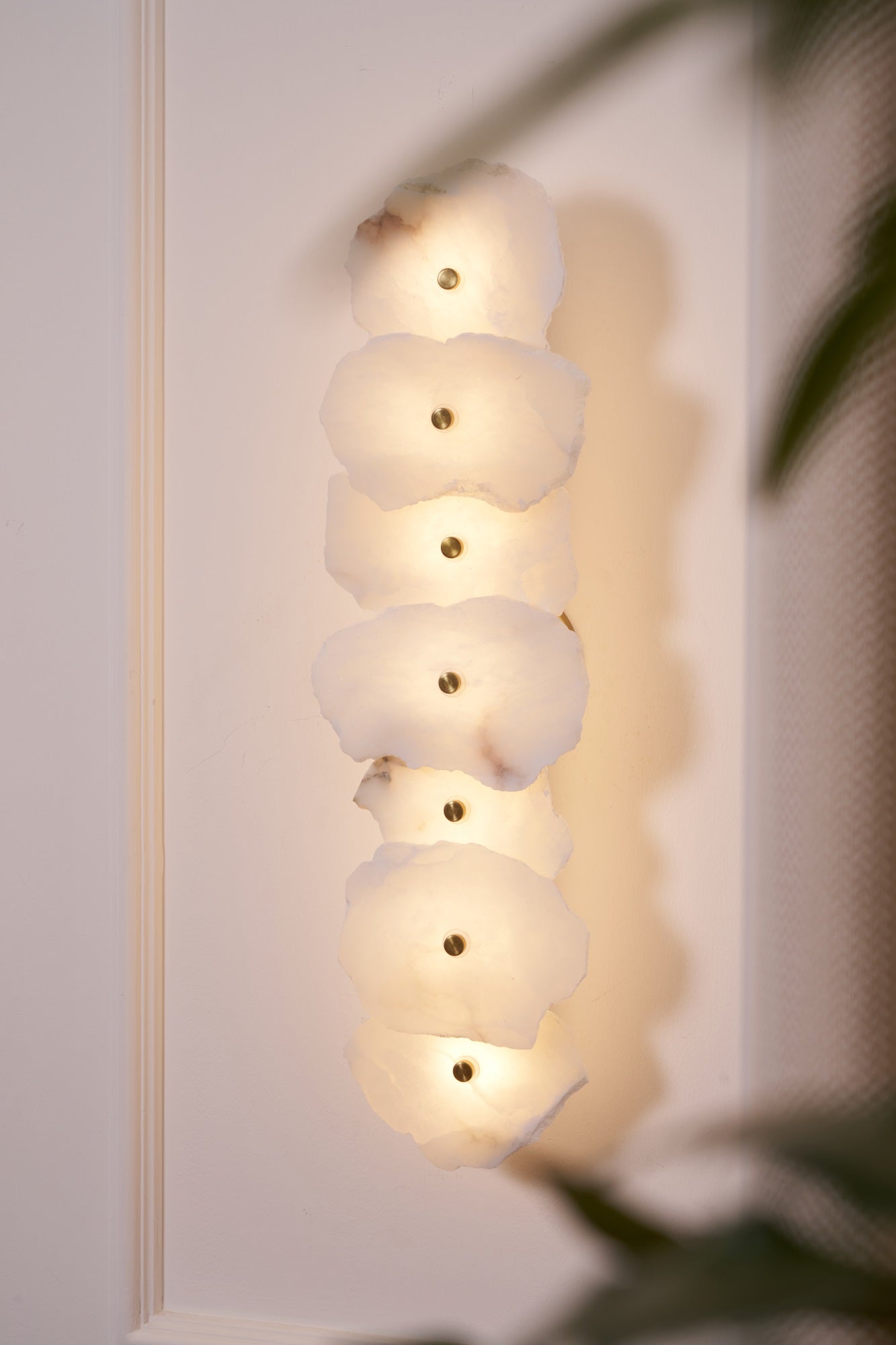 Alaeila Floral Cluster Alabaster Wall Light - Lamp Outdoor