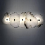 Alaeila Floral Cluster Alabaster Wall Light - Lamp Outdoor