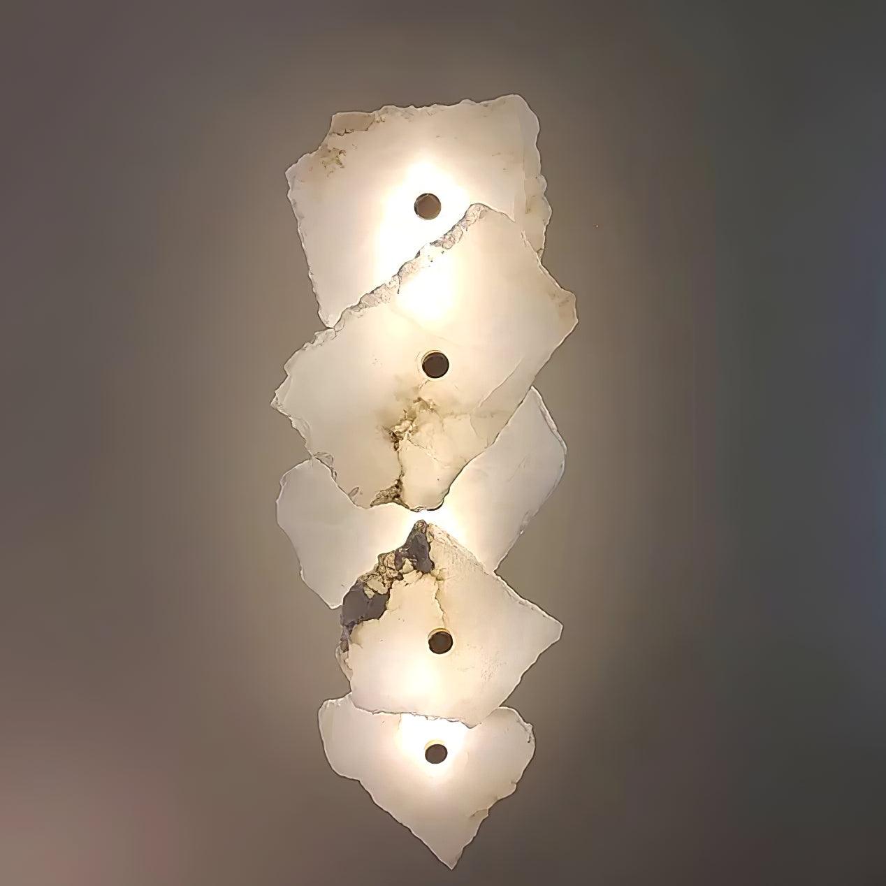 Alaeila Floral Cluster Alabaster Wall Light - Lamp Outdoor