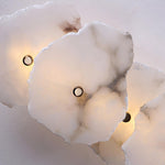 Alaeila Floral Cluster Alabaster Wall Light - Lamp Outdoor