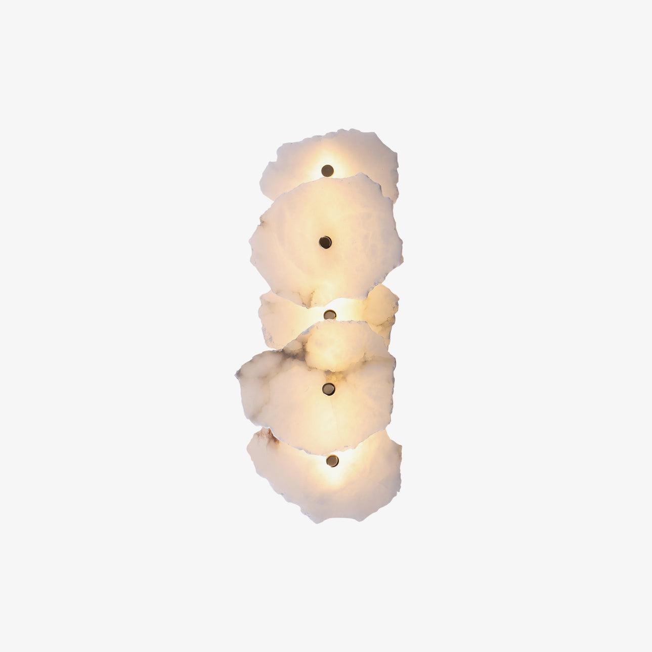 Alaeila Floral Cluster Alabaster Wall Light - Lamp Outdoor