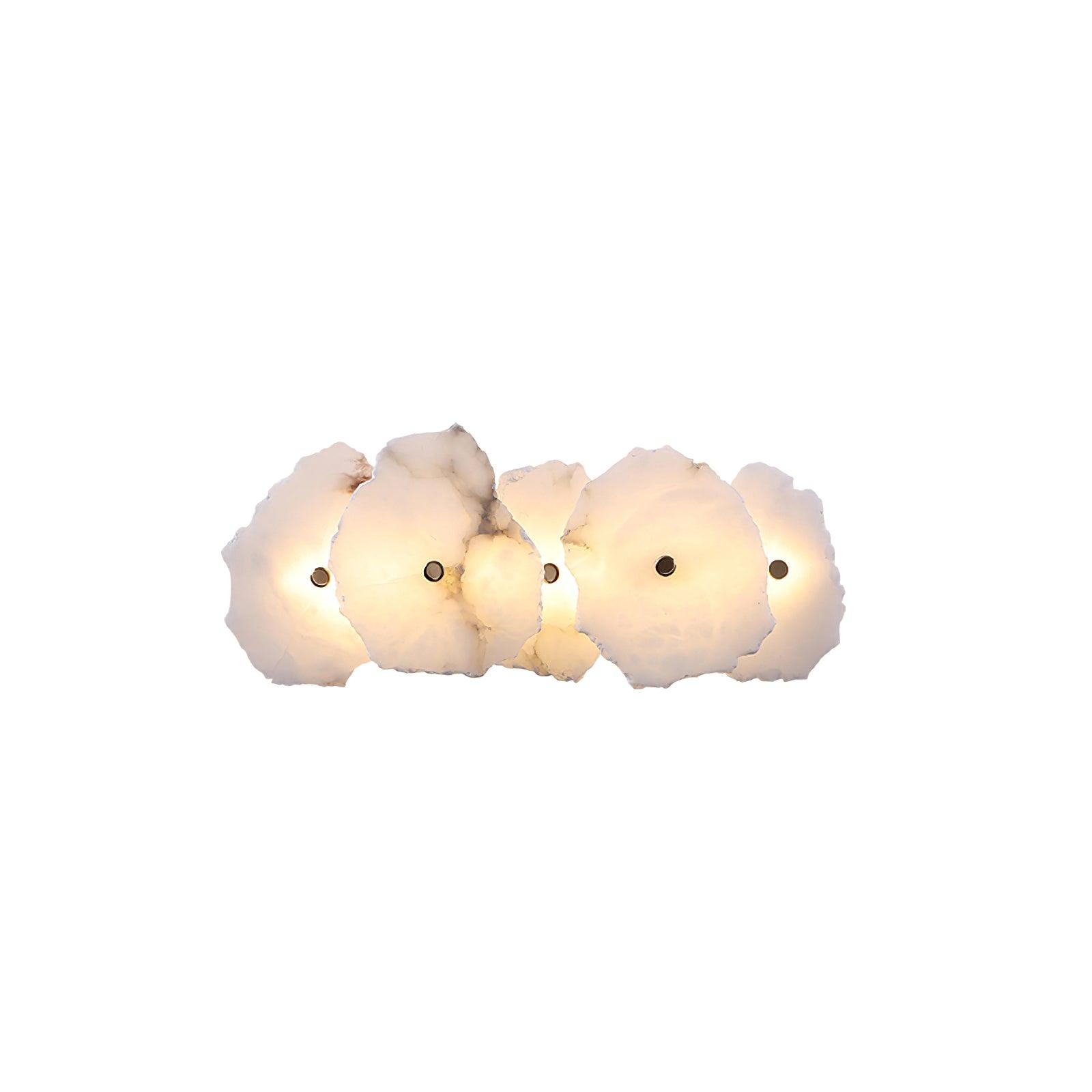Alaeila Floral Cluster Alabaster Wall Light - Lamp Outdoor