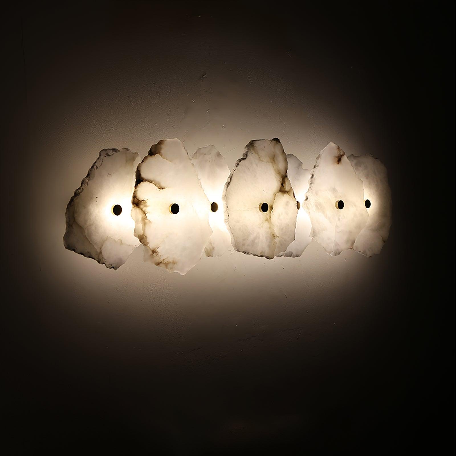 Alaeila Floral Cluster Alabaster Wall Light - Lamp Outdoor