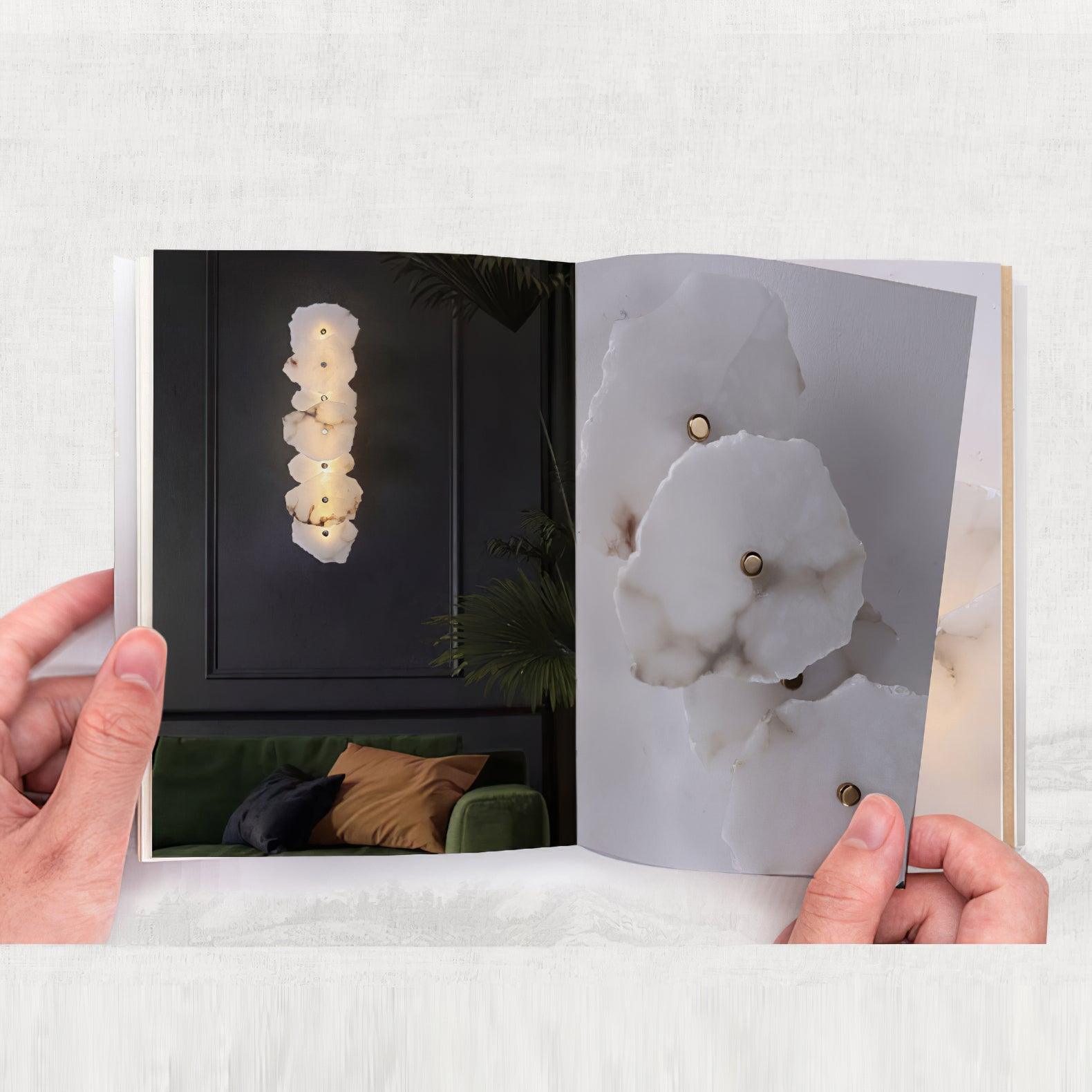 Alaeila Floral Cluster Alabaster Wall Light - Lamp Outdoor