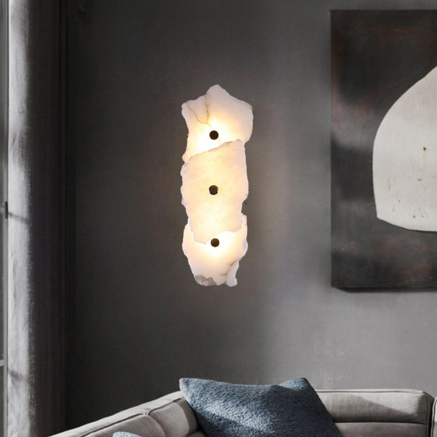 Alaeila Floral Cluster Alabaster Wall Light - Lamp Outdoor