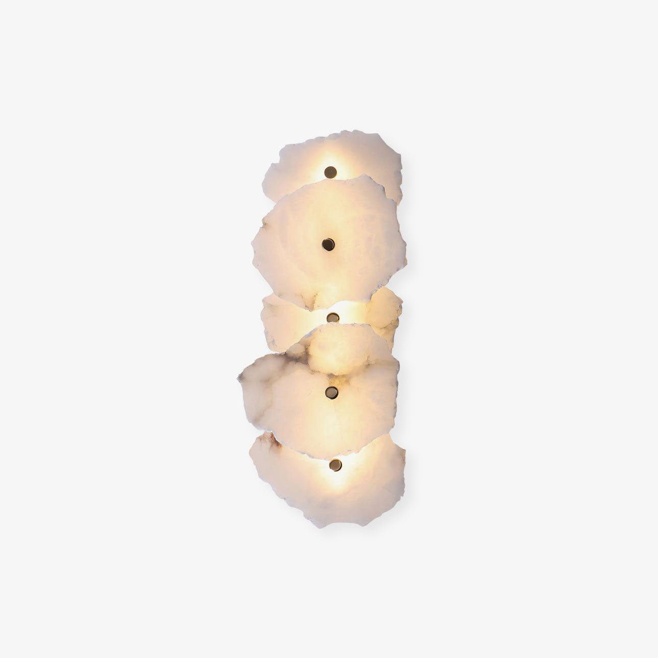 Alaeila Floral Cluster Alabaster Wall Light - Lamp Outdoor