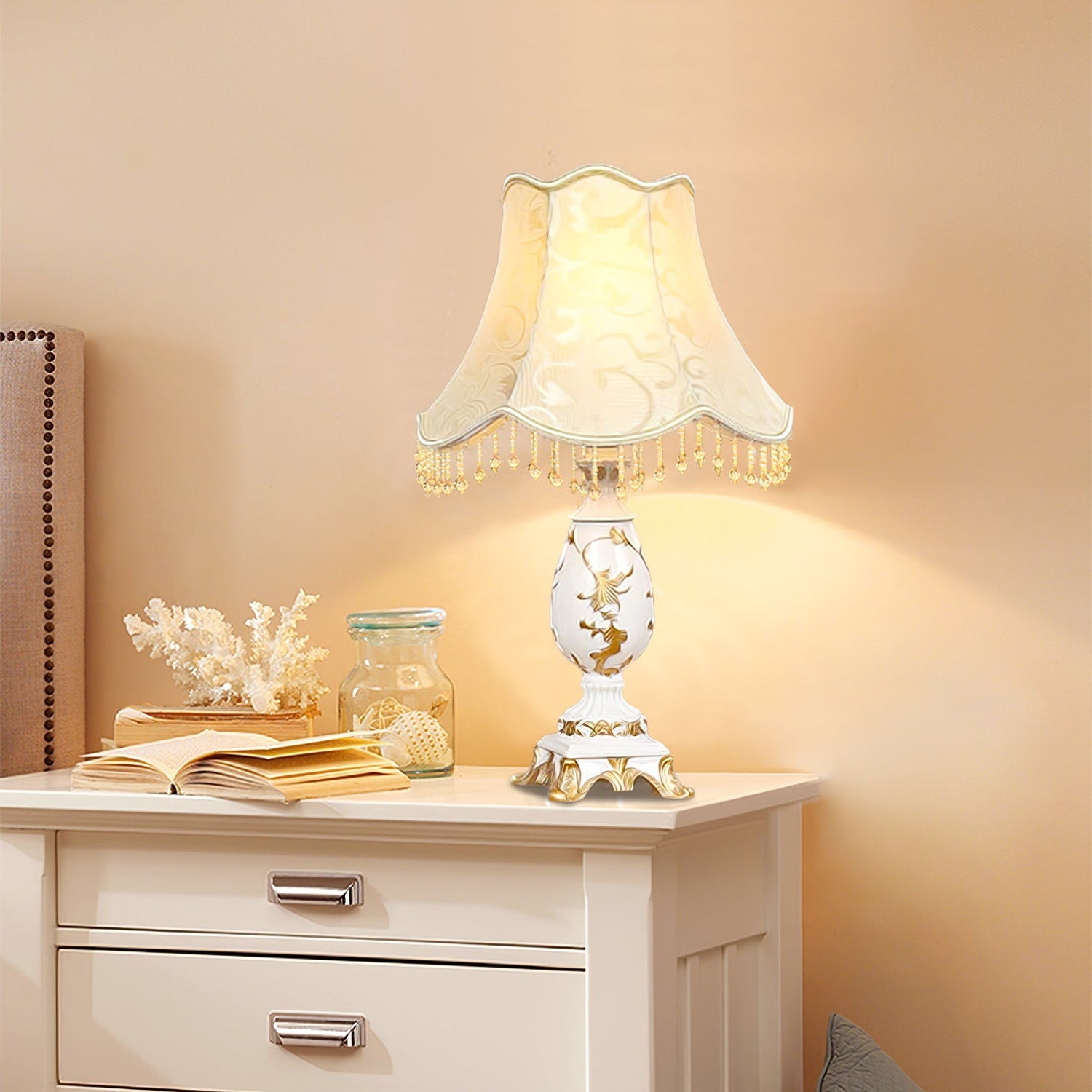 Petunia Contemporary Resin Table Lamp