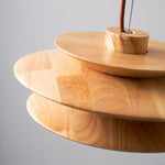 Cascade Wooden Disc Pendant Lamp - Lamp Outdoor
