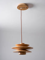 Cascade Wooden Disc Pendant Lamp - Lamp Outdoor