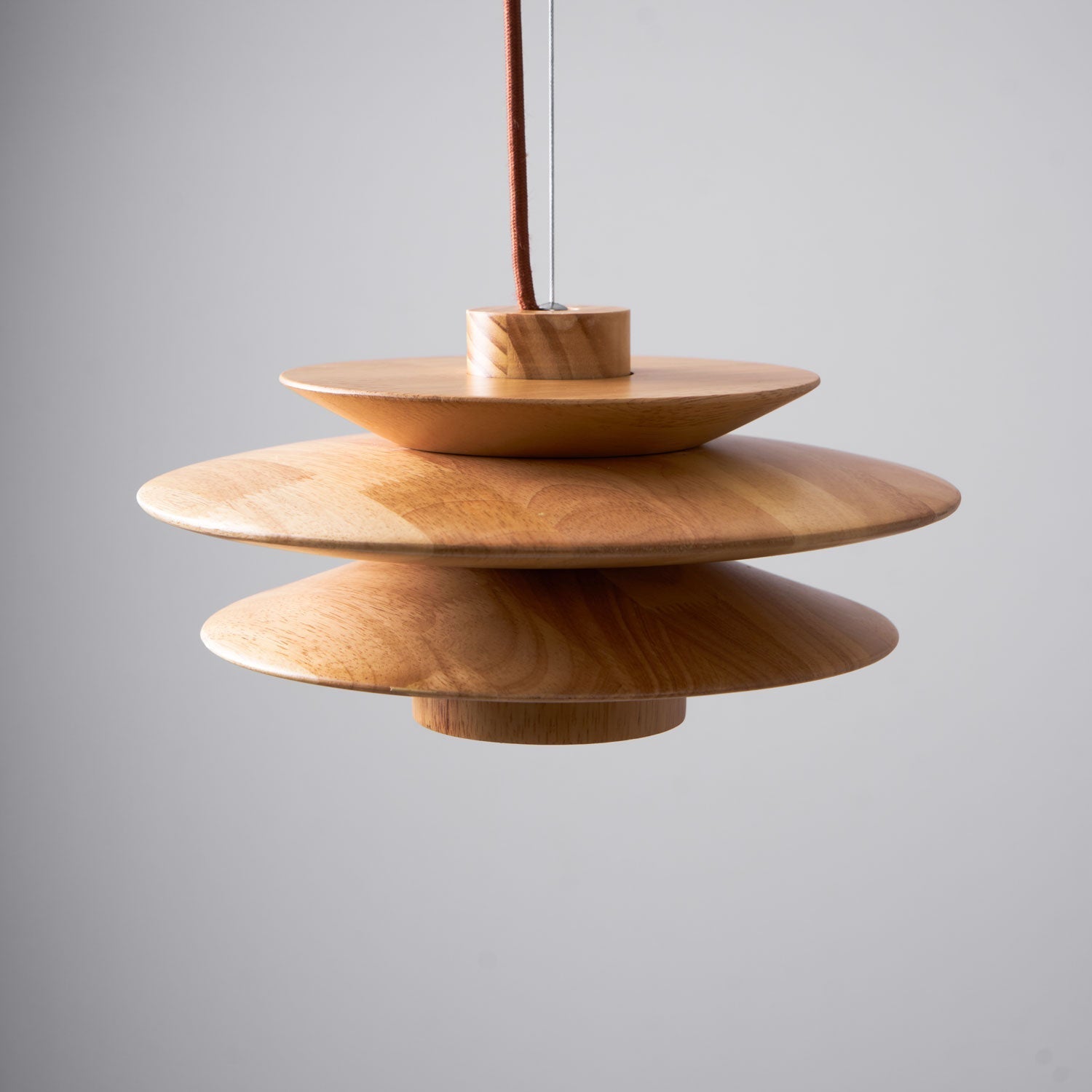 Cascade Wooden Disc Pendant Lamp - Lamp Outdoor