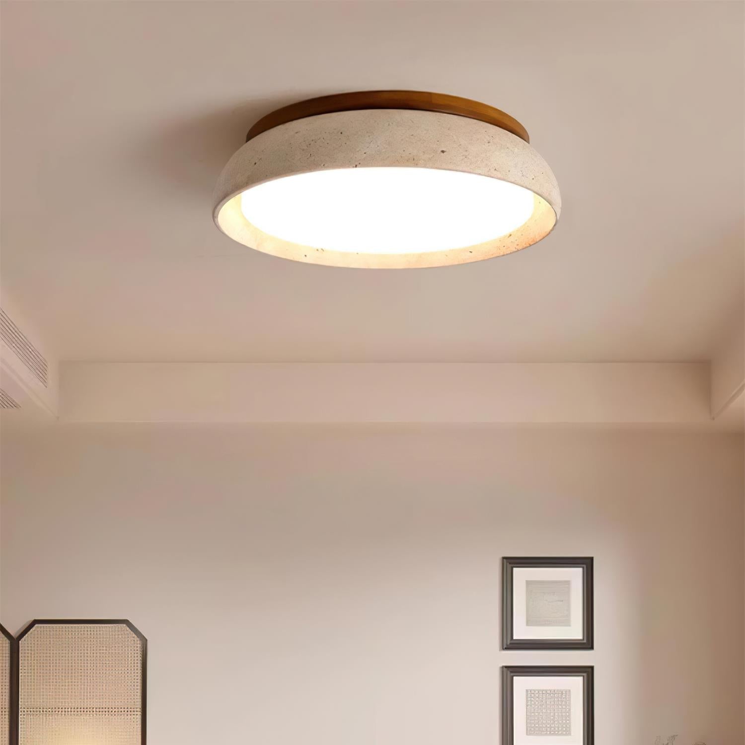 Kloris Ceiling Light Piedra Travertine - Lamp Outdoor
