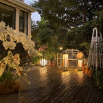 Plastic Rattan Outdoor Post Light - Lamp Outdoor