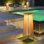 Plastic Rattan Outdoor Post Light - Lamp Outdoor